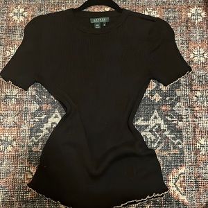Ralph Lauren Ribbed Fitted Top